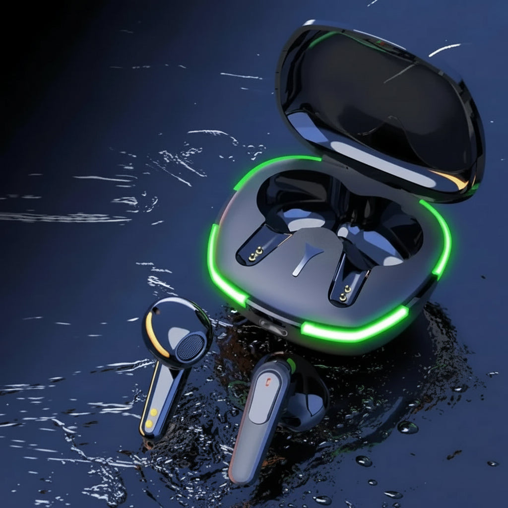 Trådlösa Bluetooth Hörlurar - Premium Noise Cancelling Headset med Mikrofon & HiFi Stereo Sound - Sport Earbuds för iPhone & Android.