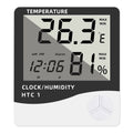 Digital Termometer & Hygrometer HTC-1 - LCD Väderstation med Klocka HTC-1