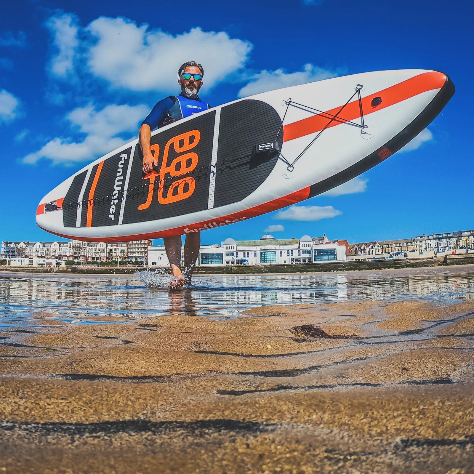Funwater 11' Uppblåsbar Stand Up Paddleboard 335cm - Orange Sport Design
