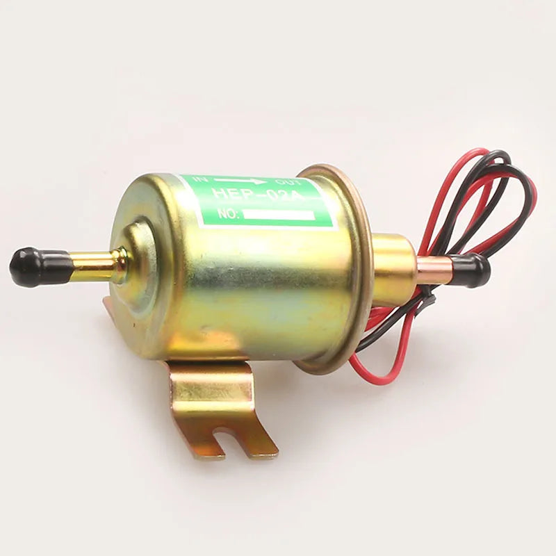 12V Universell Elektrisk Bränslepump HEP-02A – Diesel & Bensin, Lågtryck för Bil, MC & ATV