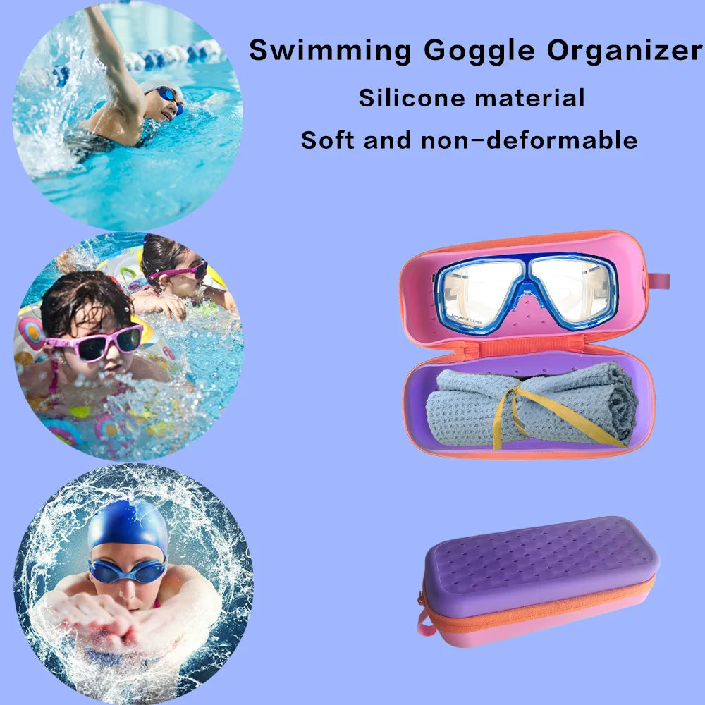 Eyeglasses Storage Protector Silicone Swimming Bag Soft Eyeglasses Case Swimming Gear Breathable Eyeglasses Protective Case