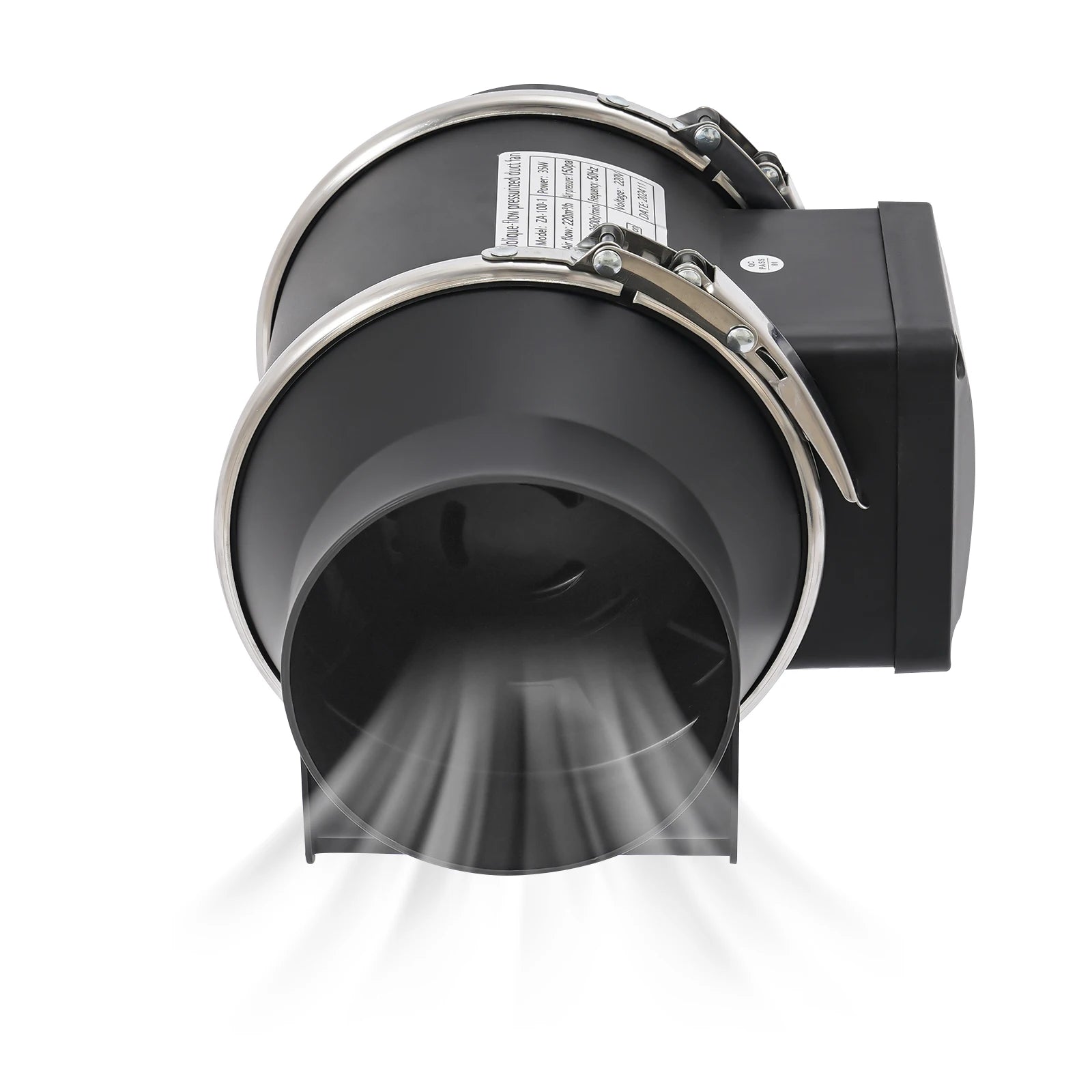 Pipe Exhaust Fans | 220V 35W Low Noise Duct Ventilation Fan for Kitchen/Bathroom/Warehouse | 220m³/h Wall Exhaust Duct Fan