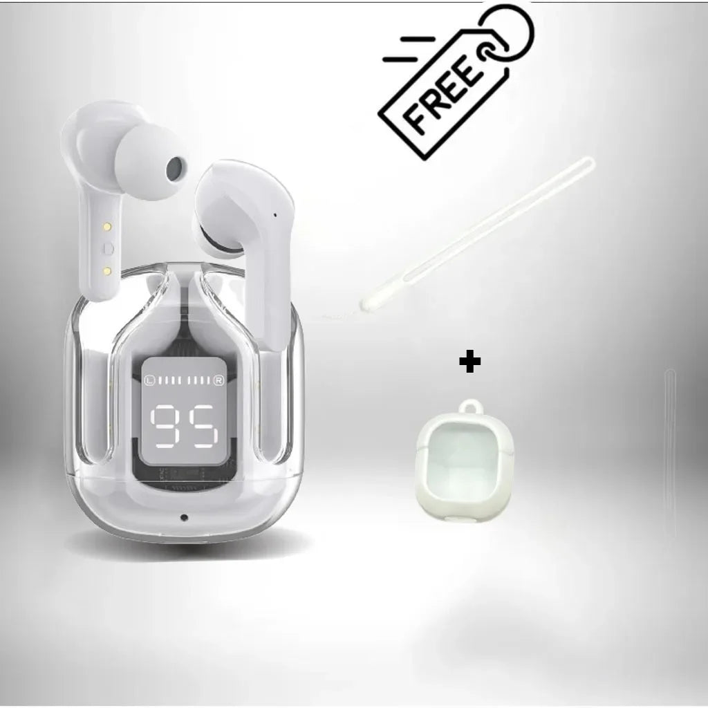 T2 TWS Gaming Earbuds - Bluetooth 5.3 Premium Trådlösa Hörlurar med Brusreducering HD HiFi Stereo + BONUS Skyddsfodral & Halsband