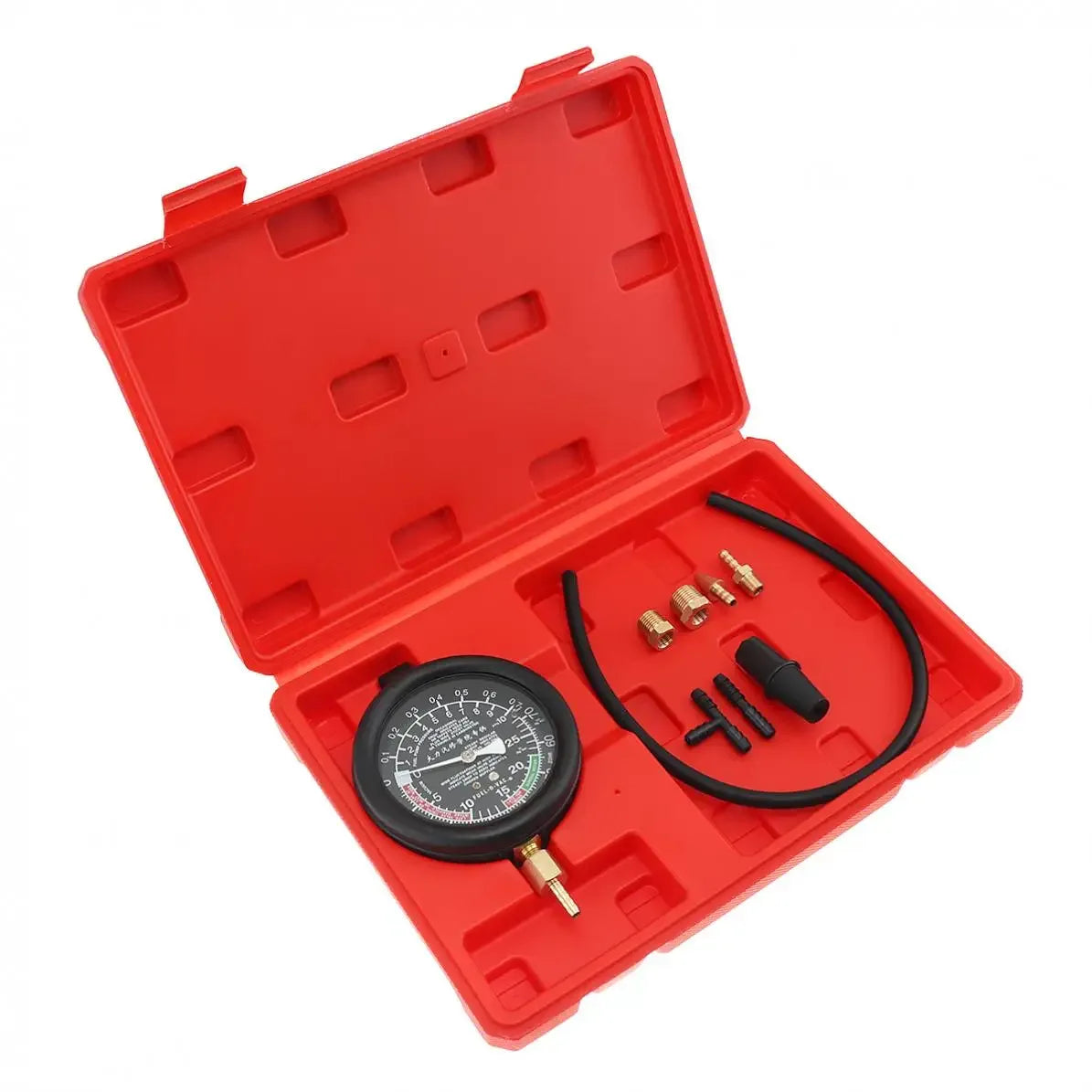 Professionell Bränslepump & Vakuumtestare 0-10 PSI / 0-28 Hg för Bil & Lastbil