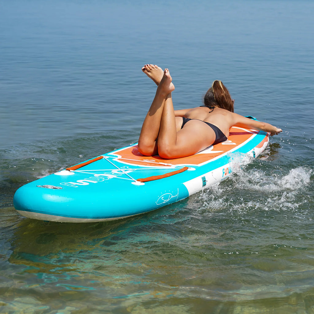 FunWater SUPFW08C Orange Dolphin Paddleboard med Kajaksits - Komplett SUP-paket