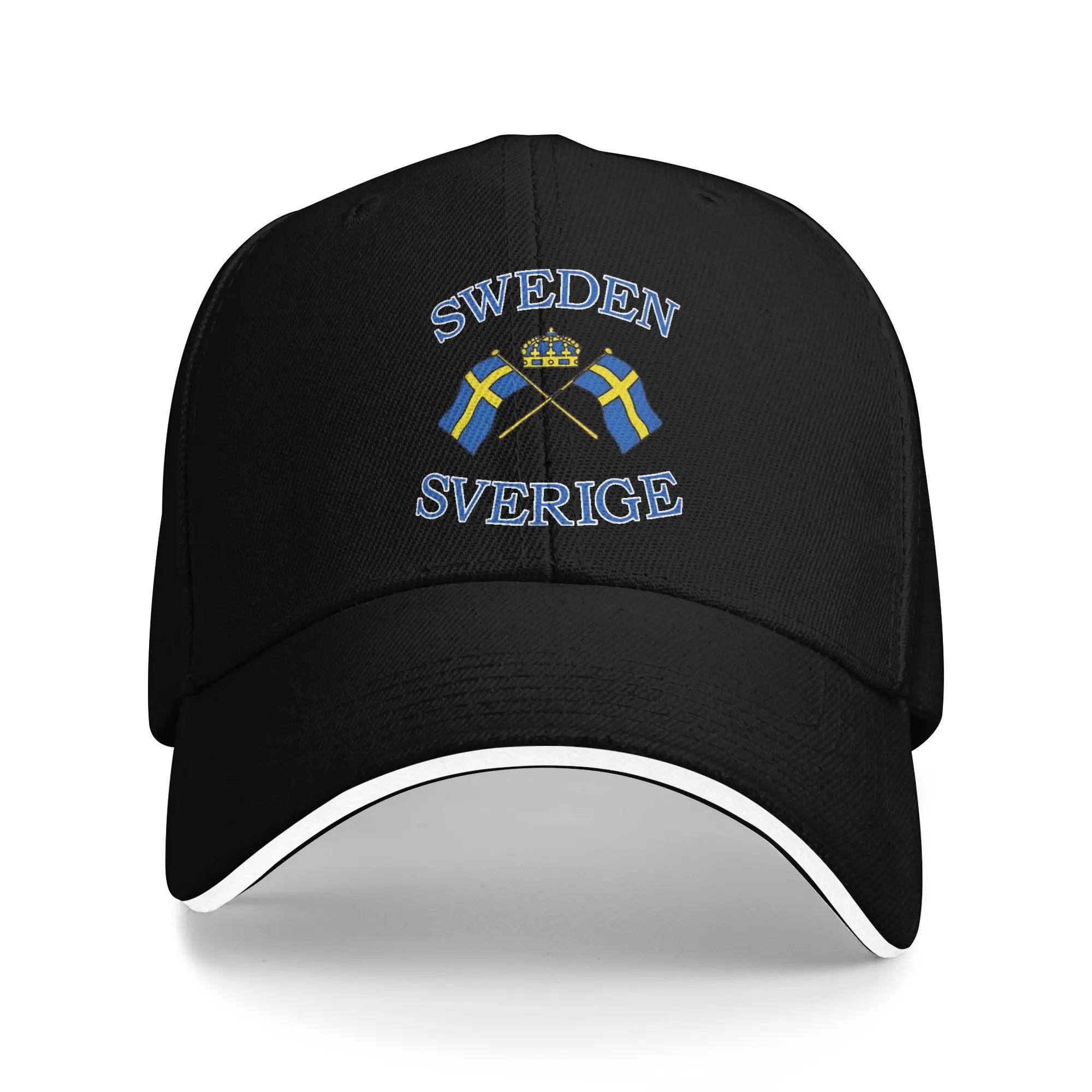 Sverige Flagga Baseballkeps - Andningsbar Dad Hat Snapback Unisex 8 One Size