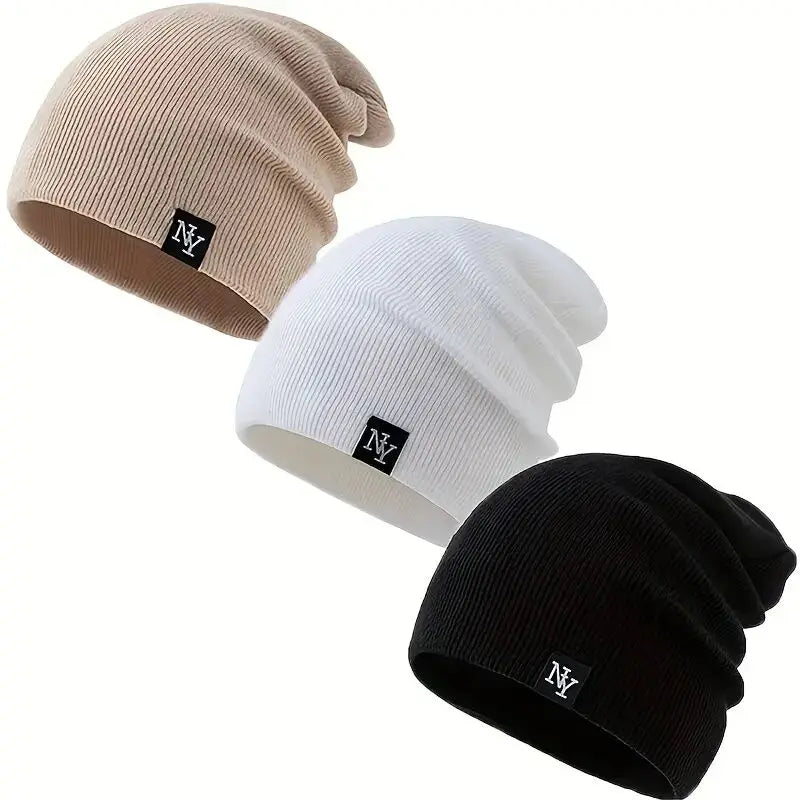 Stickad Mössa - Varm Vintermössa för Dam & Herr | Akryl Beanie