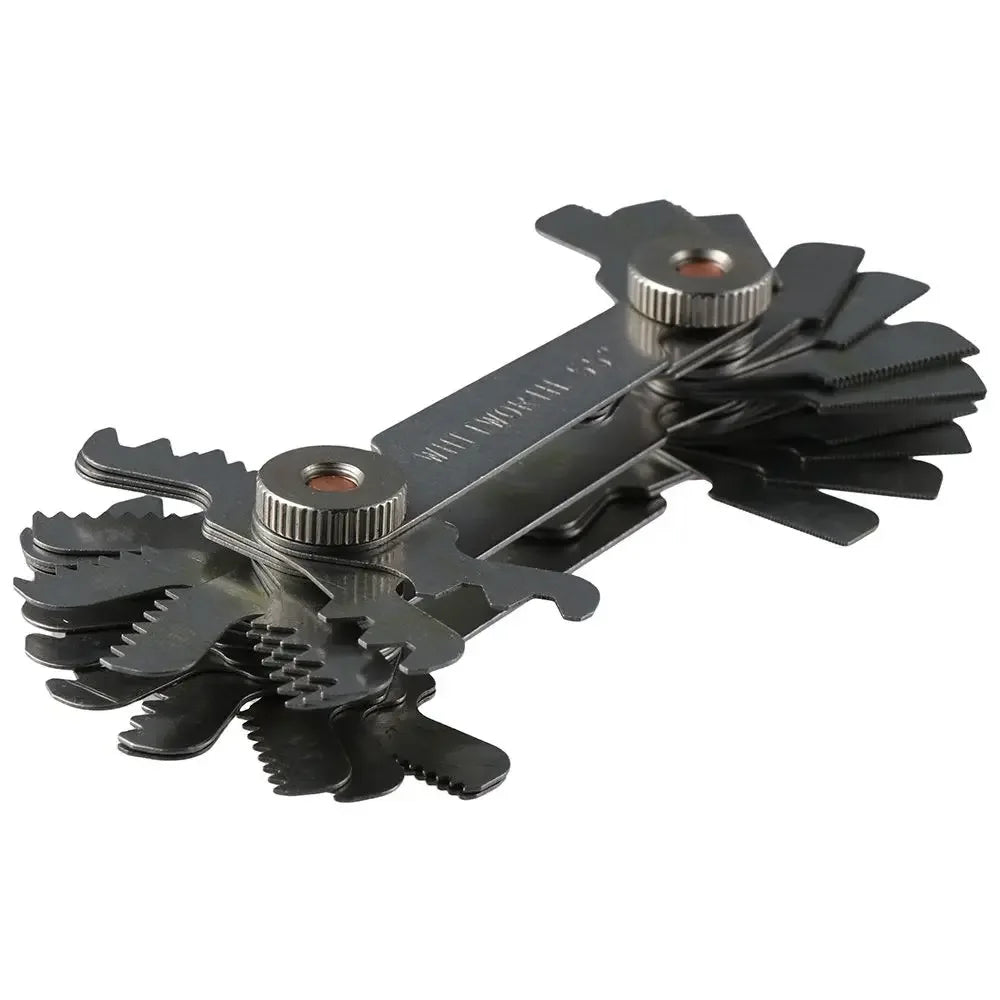 Gängmätare i Rostfritt Stål - Metrisk & Imperial 52 Blad - Professionellt Mätverktyg 1