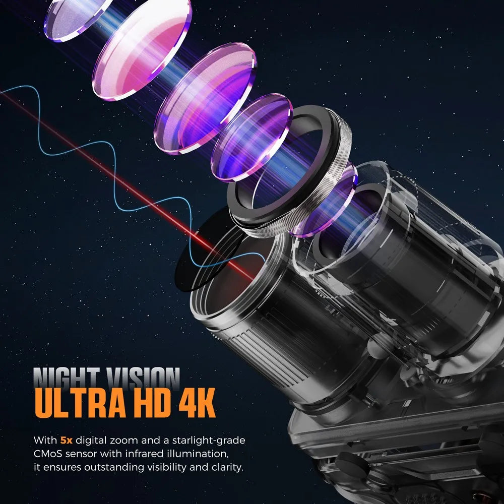 Nattsynskikare - 3.99" Skärm, 5000mAh, 5x Zoom