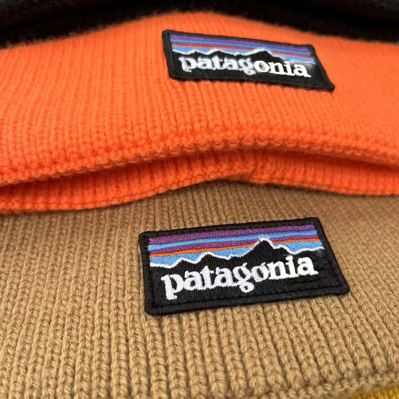 Unisex Knitted Wool Hats Winter Knitting Thick Beanie Hat Double Layer Solid Color Velvet Warm Bonnet Cap