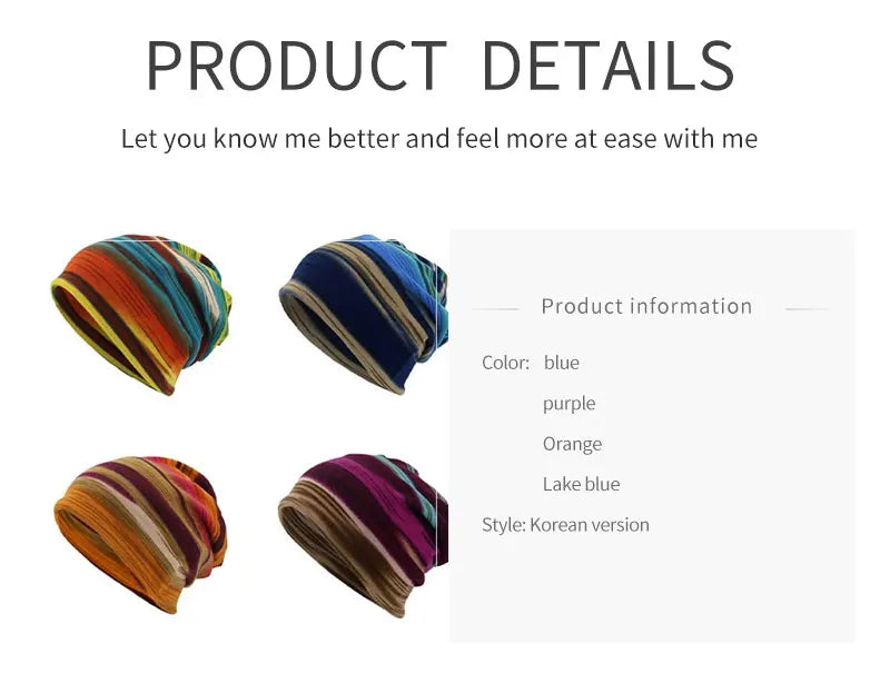 Tunn Stickad Mössa - Multifunktionell Beanie Höst & Vinter | Unisex Dam & Herr