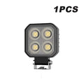 3 Inch 4 LED Rectangle Floodlight 9-32V 18W Car led Work Light For Jeep Truck Boat Tractor ATV Offroad 4X4 Barra LED Headlight 1st