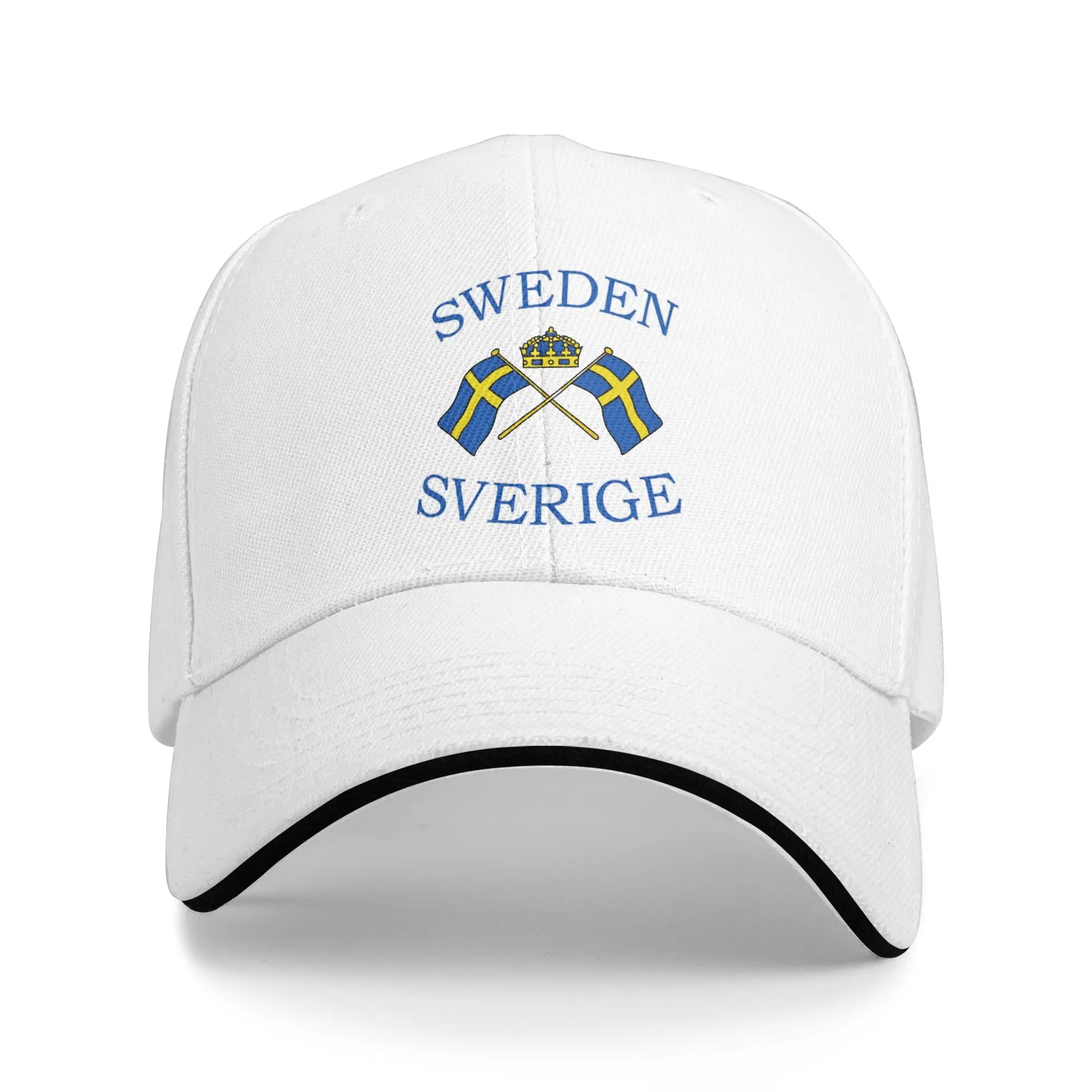 Sverige Flagga Baseballkeps - Andningsbar Dad Hat Snapback Unisex 7 One Size