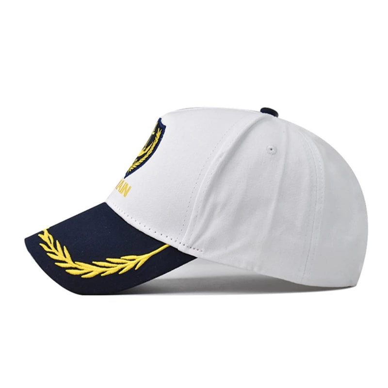 Kaptensmössa Sailor Yacht Hat 2026 - Nautisk Båtkaptens Mössa Broderad
