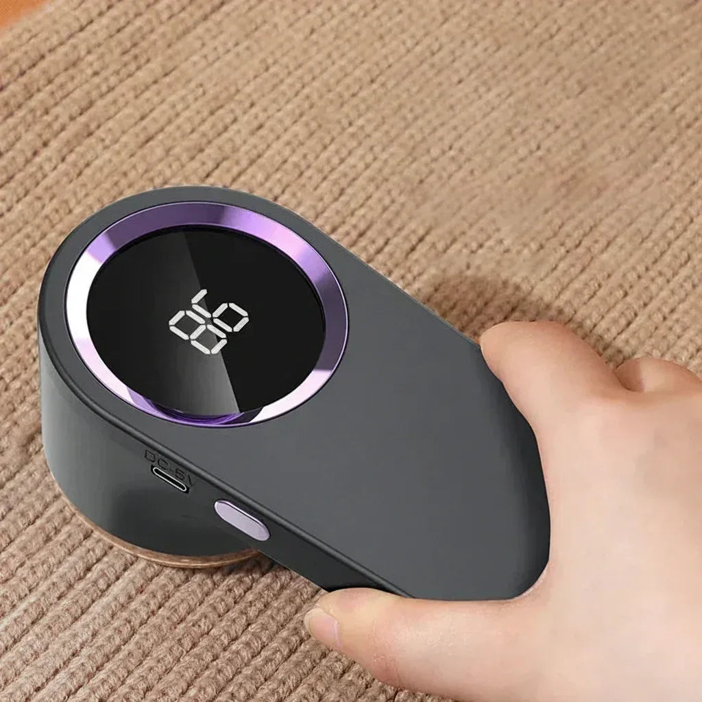 Elektrisk Luddborste med LED-Display - USB-C Laddning
