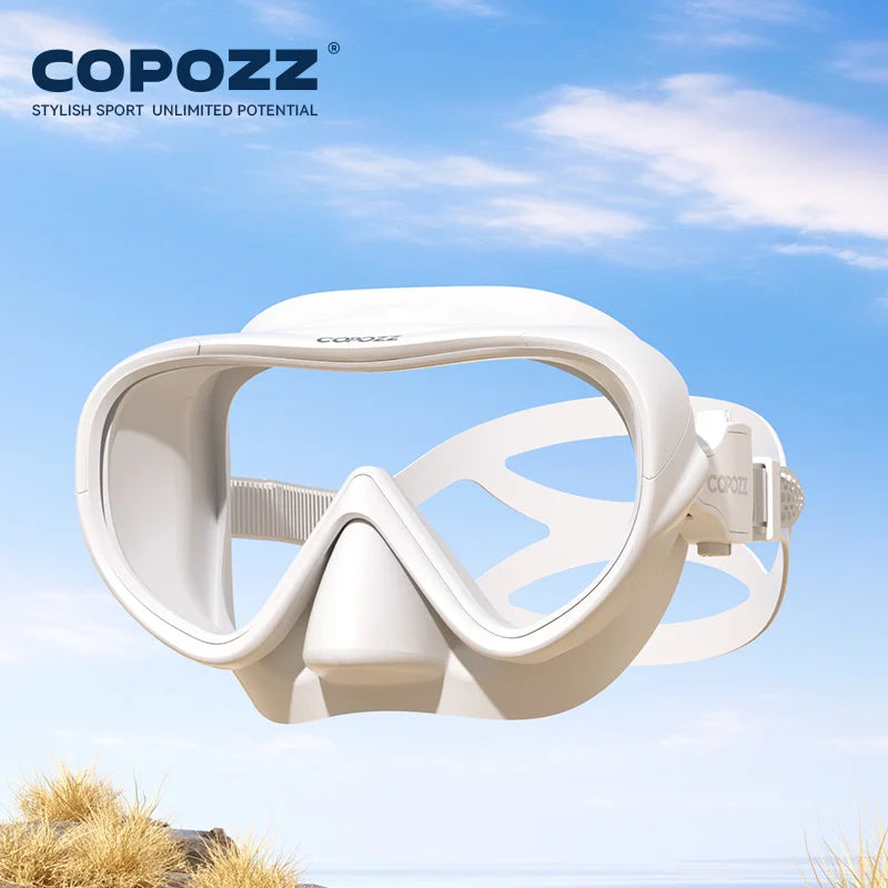 Snorkelmask - HD Anti-Dimma Panorama Dykmask SVART-SET