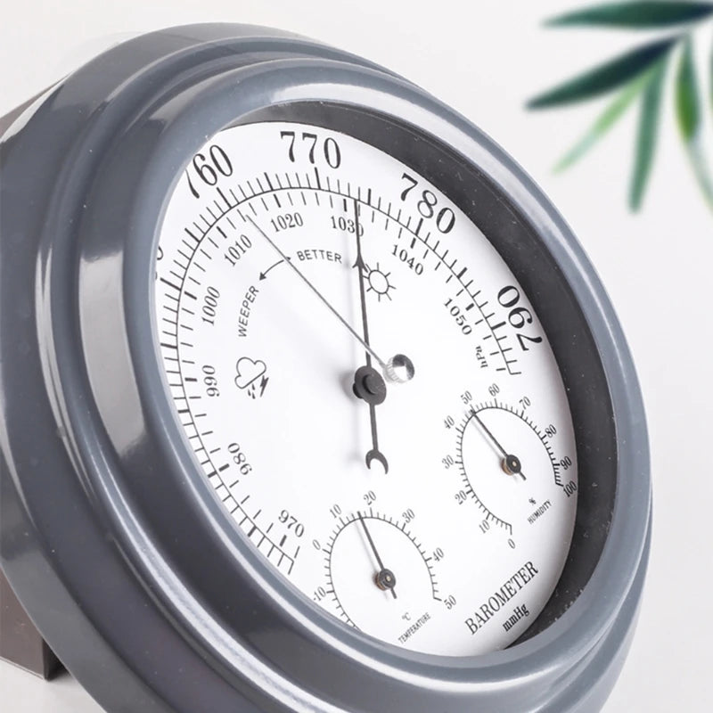 3-i-1 Digital Barometer Termometer Hygrometer - Väggmonterad Väderstation
