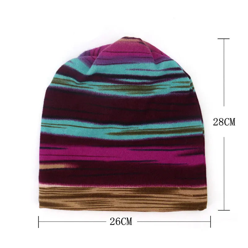 Tunn Stickad Mössa - Multifunktionell Beanie Höst & Vinter | Unisex Dam & Herr