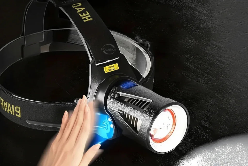 Kraftfull XHP360 LED Pannlampa - Uppladdningsbar Pannficklampa 2000 Lumen.