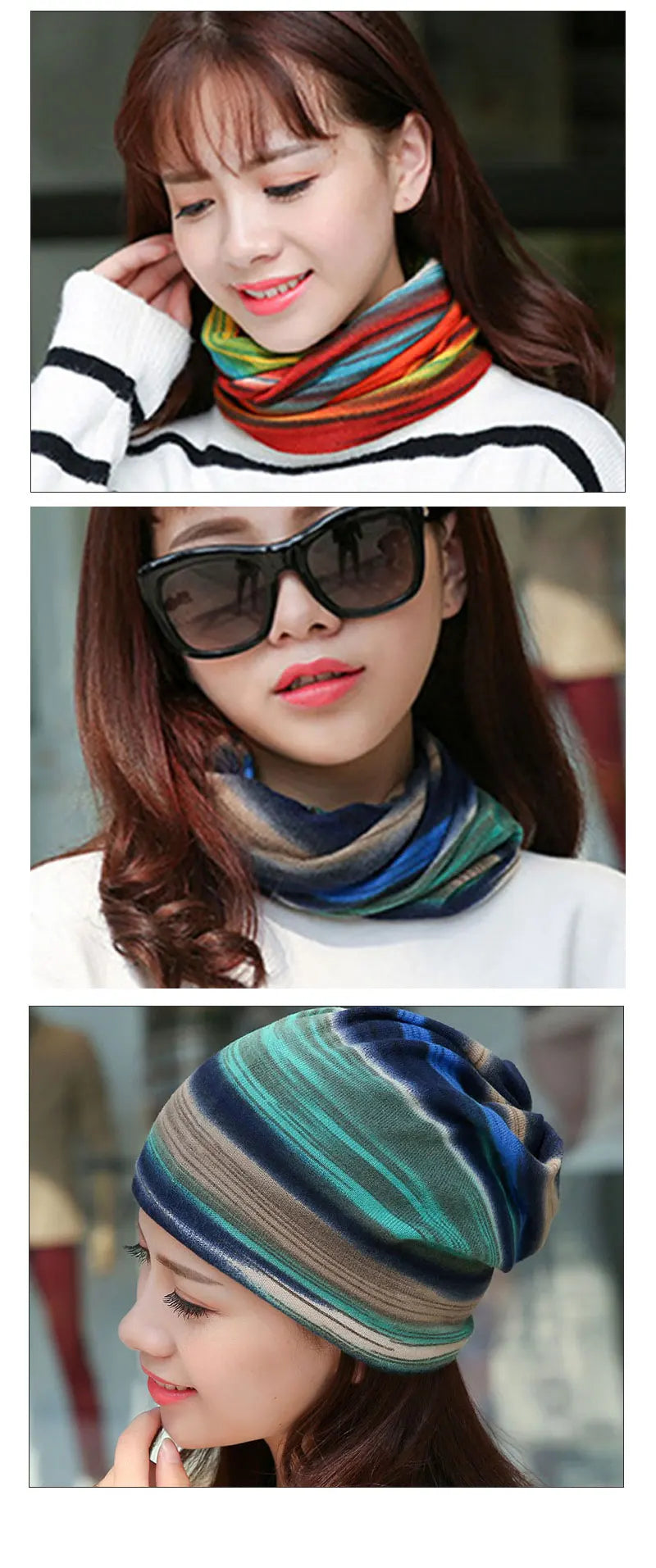 Tunn Stickad Mössa - Multifunktionell Beanie Höst & Vinter | Unisex Dam & Herr