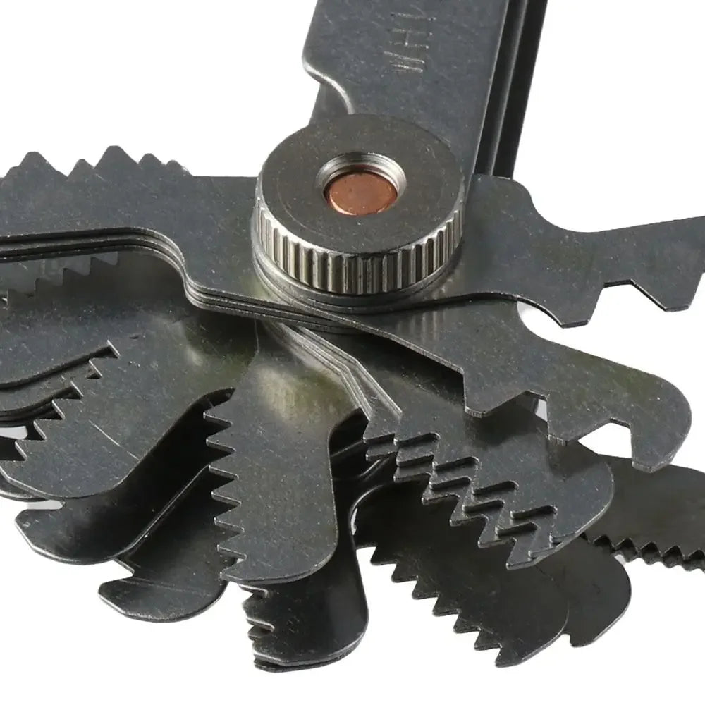 Gängmätare i Rostfritt Stål - Metrisk & Imperial 52 Blad - Professionellt Mätverktyg