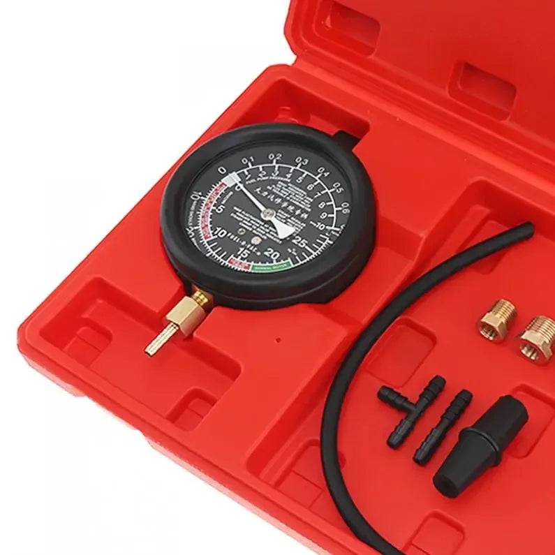 Professionell Bränslepump & Vakuumtestare 0-10 PSI / 0-28 Hg för Bil & Lastbil
