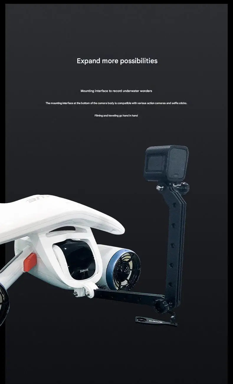Undervattensscooter med Dubbla Motorer - 2 Hastigheter 1,5m/s