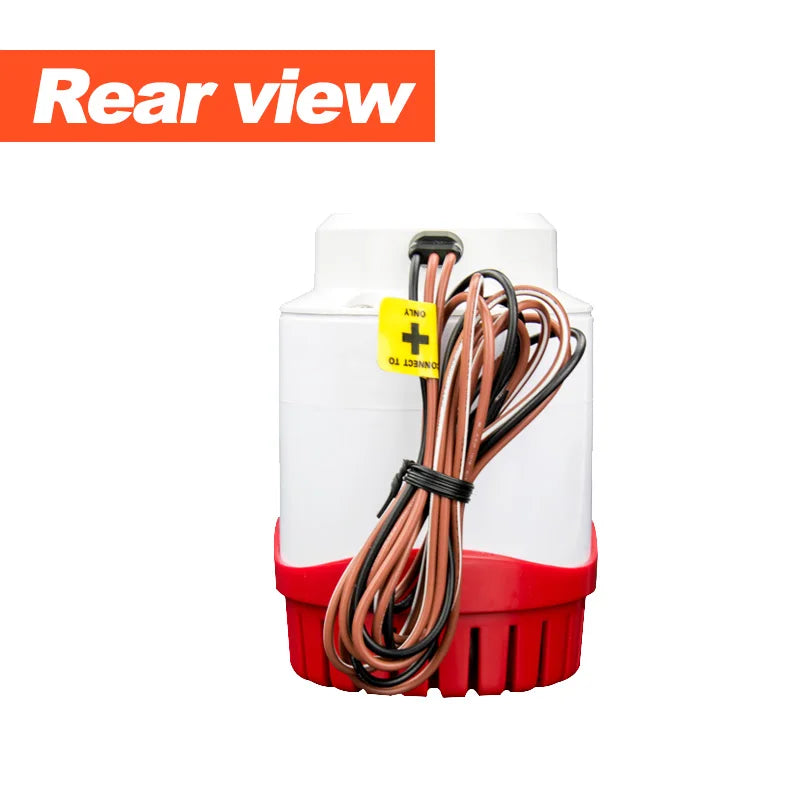 Automatisk Länspump 2000GPH 12V - Marin Dränkbar Pump med Inbyggd Flottörbrytare