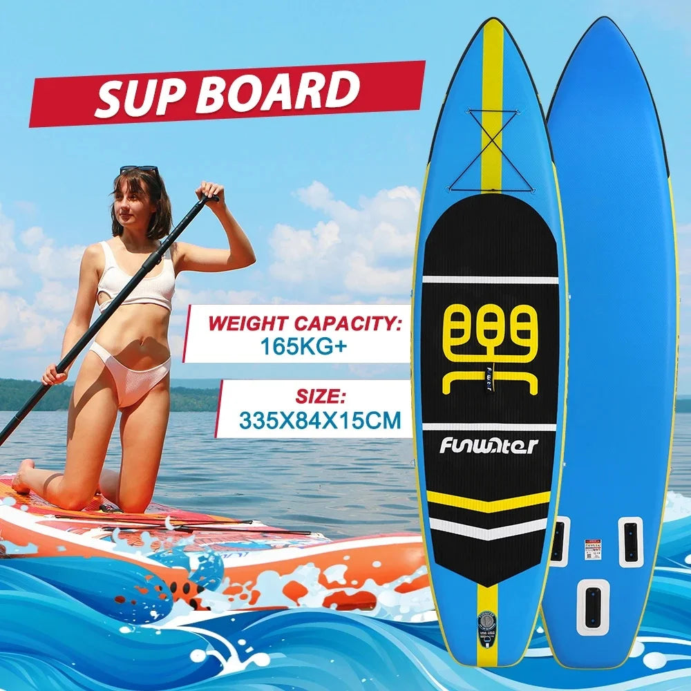 Uppblåsbar SUP Paddleboard - Premium Stand Up Paddle Board för Fiske och Fritid