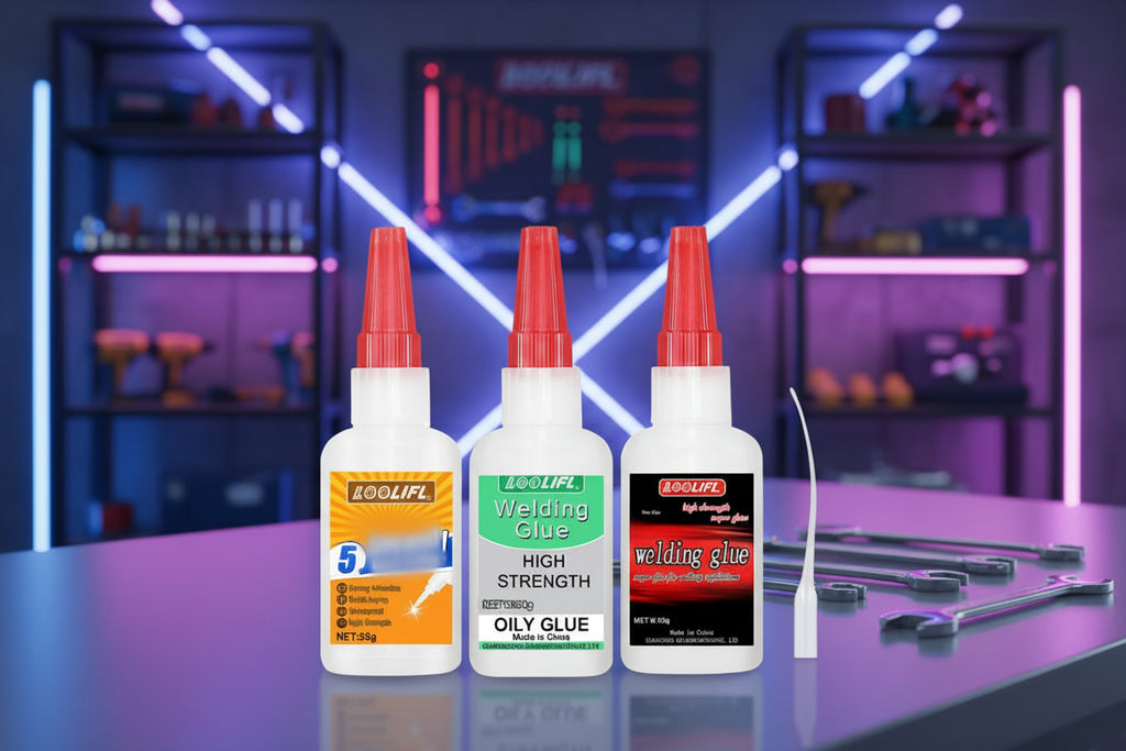 LOOLIFL Extrastark Svetsande Lim 50g - Universellt Metallim för Metall Resin Keramik Glas Trä Plast