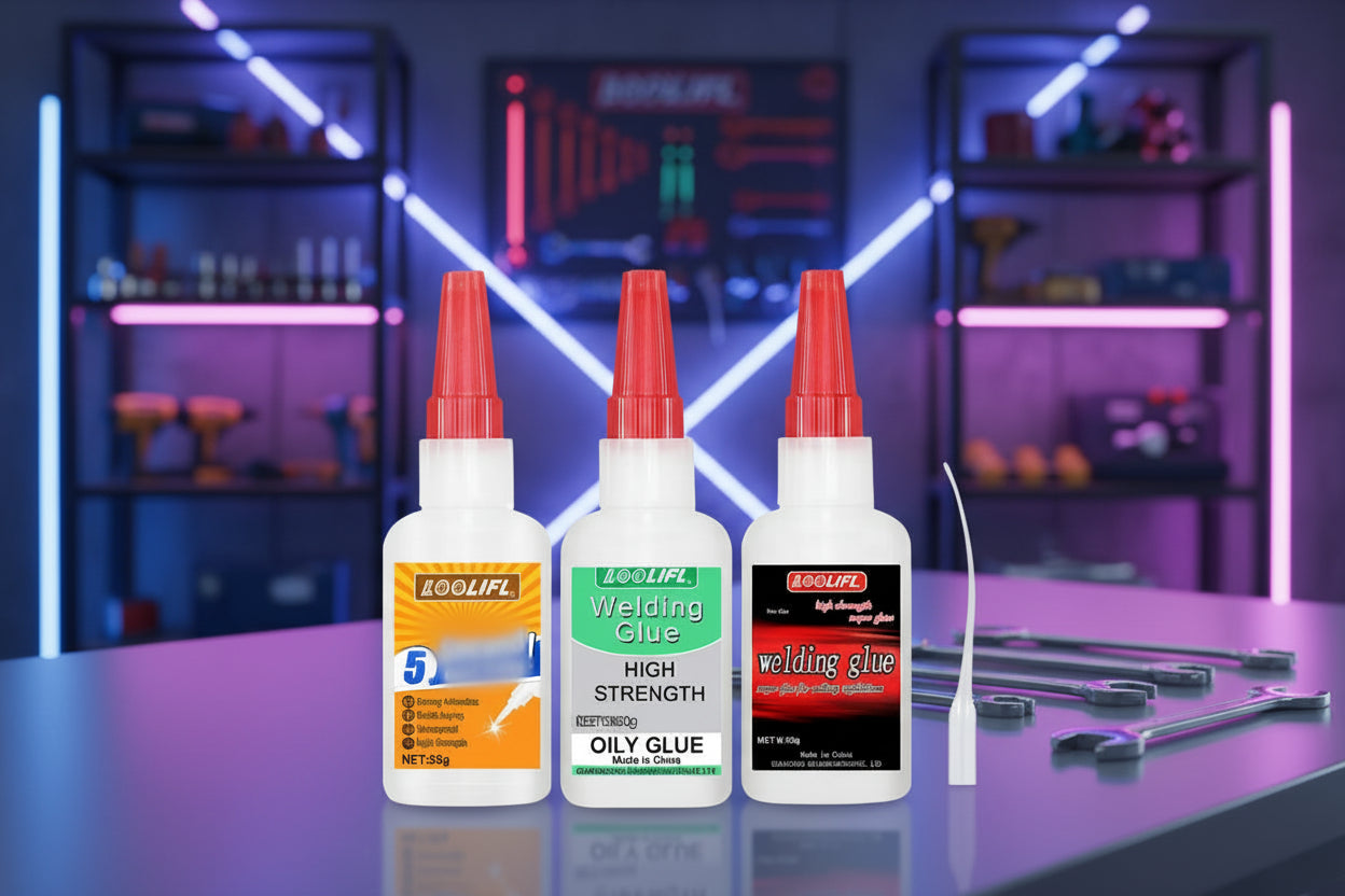 LOOLIFL Extrastark Svetsande Lim 50g - Universellt Metallim för Metall Resin Keramik Glas Trä Plast