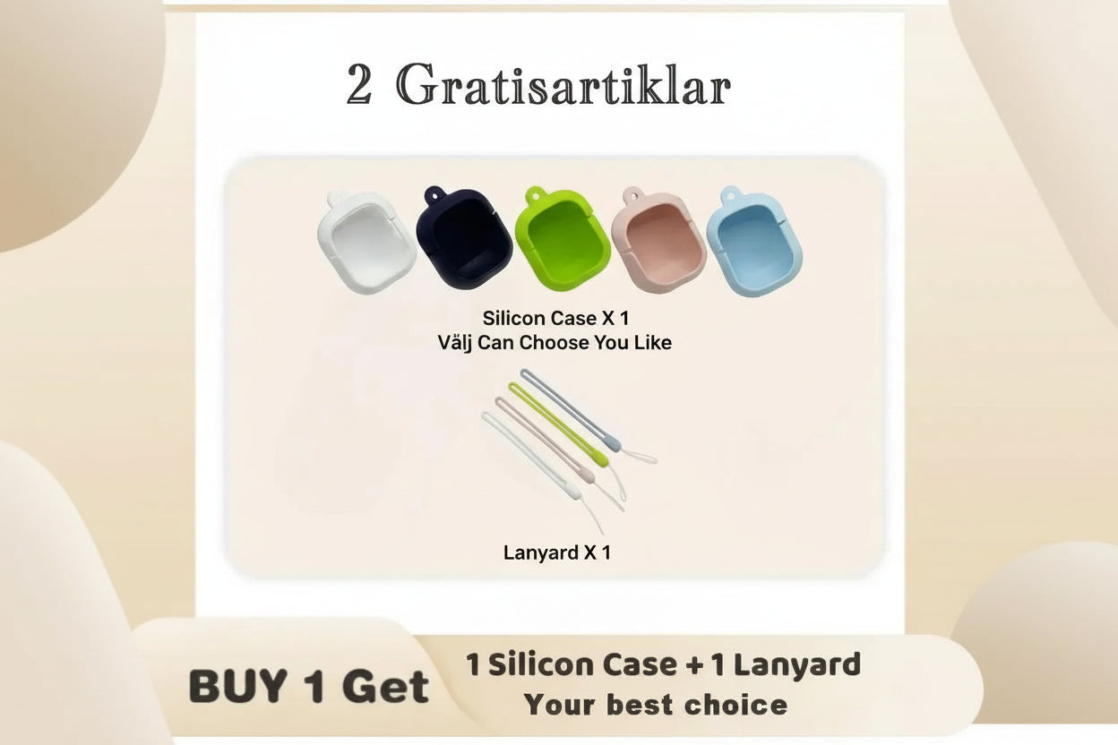 T2 TWS Gaming Earbuds - Bluetooth 5.3 Premium Trådlösa Hörlurar med Brusreducering HD HiFi Stereo + BONUS Skyddsfodral & Halsband