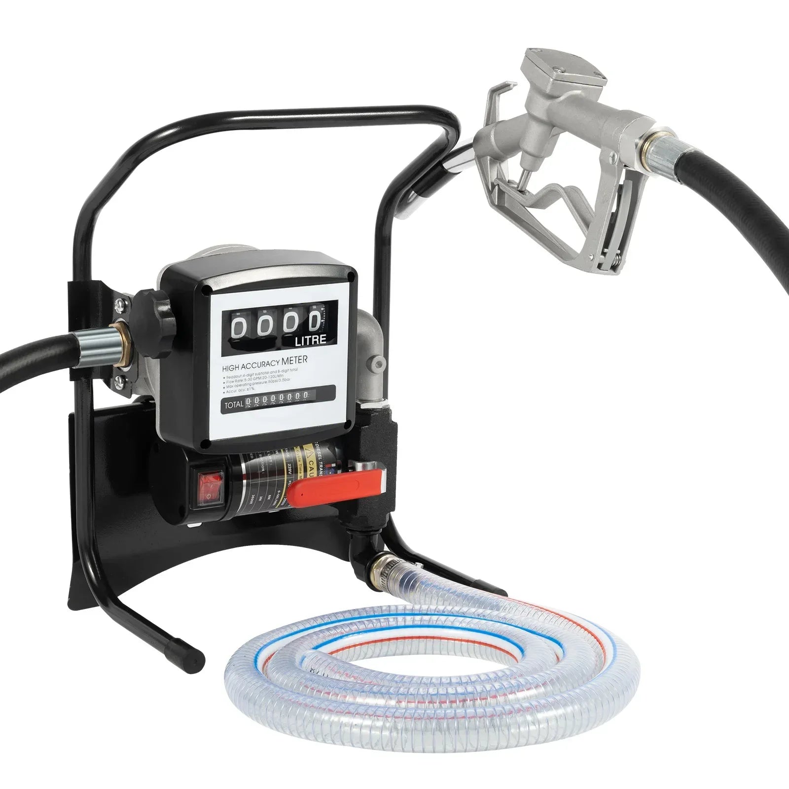 Elektrisk Dieselpump 220V 200W - Bärbar Bränslepump med Automatisk Pistol