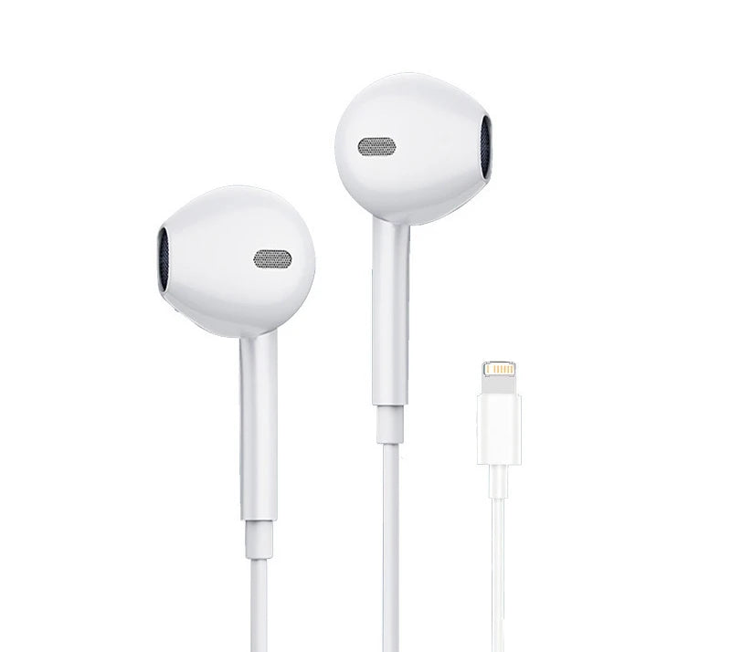 Kabelanslutna Hörlurar för iPhone 17 16 15 14 13 12 11 - Lightning/USB-C/3.5mm