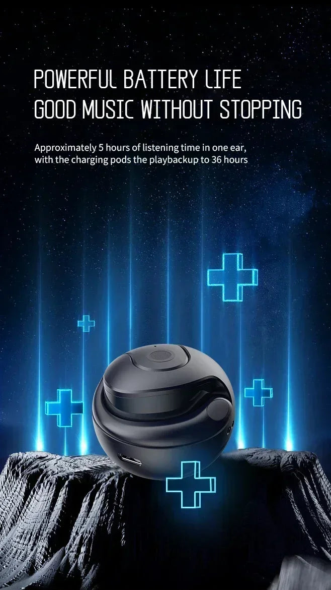 Trådlösa Bluetooth Hörlurar 5.3 - Sport & Gaming Headset med Brusreducering