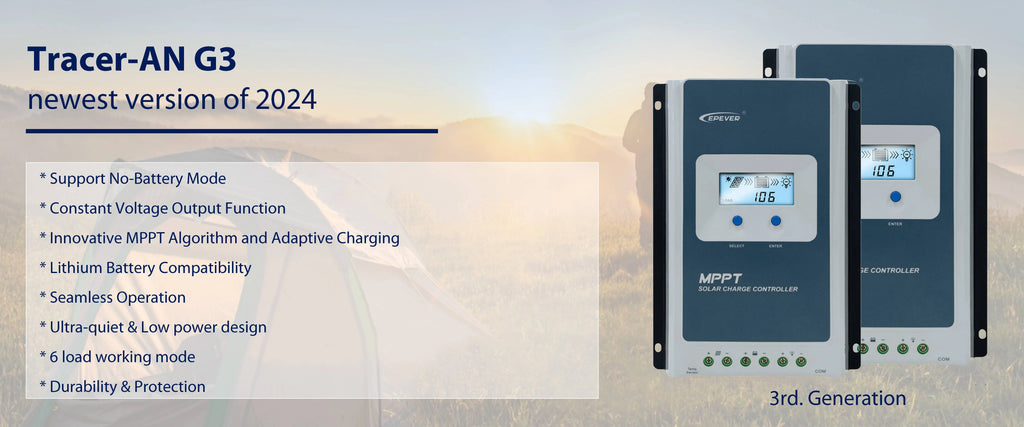 MPPT Solarladdningsregulator 10A 20A 30A 40A – 12V/24V Auto