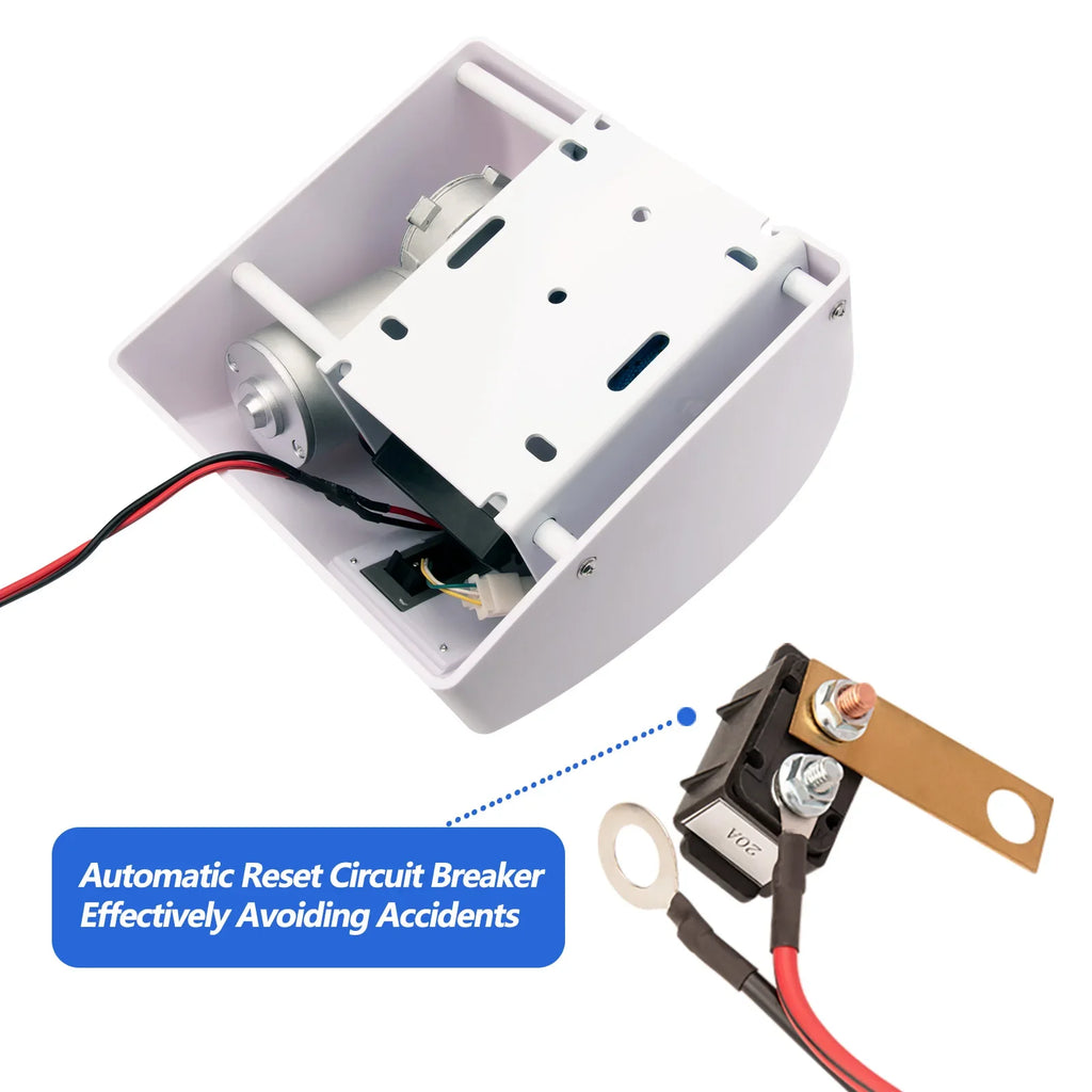 12V Elektrisk Ankarvinsch för Båtar – 25LBS Marinvinsch med Fjärrkontroll