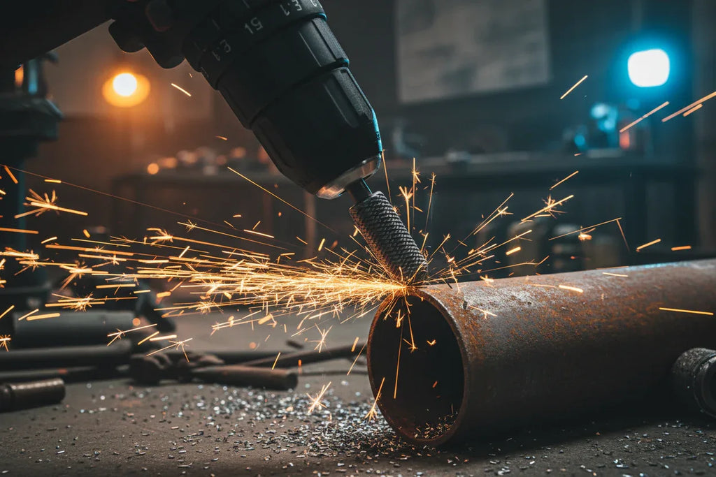 5-delars Roterande Raspfilsset Stål 6mm Skaft - DAZZLEEX Dubbelskärare för Metall & Trä