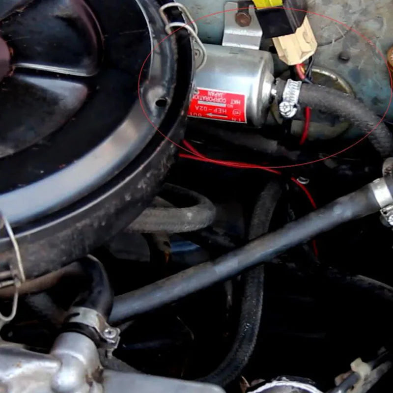12V Universell Elektrisk Bränslepump HEP-02A – Diesel & Bensin, Lågtryck för Bil, MC & ATV