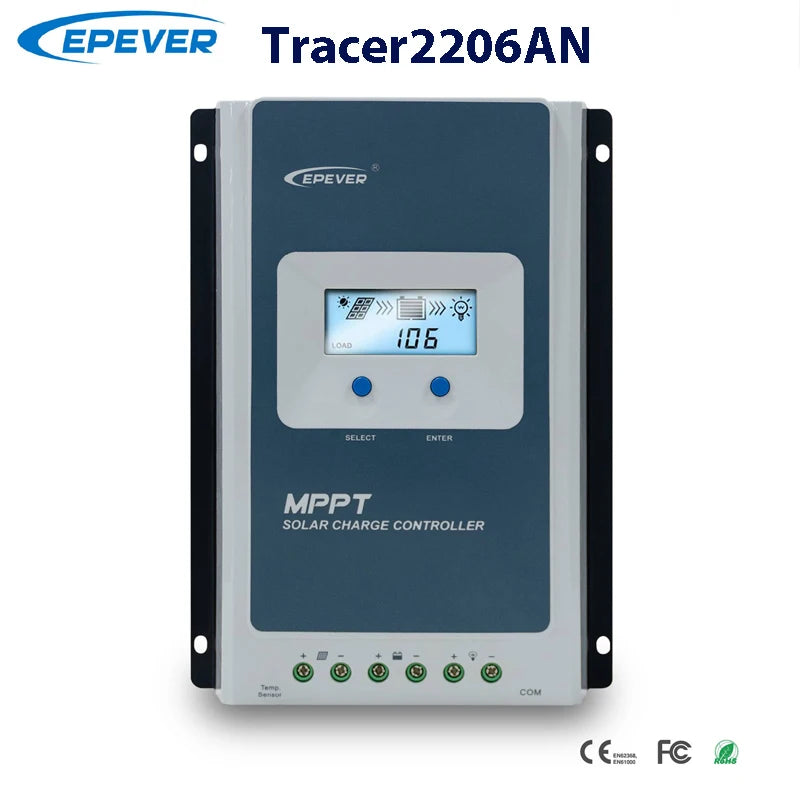 MPPT Solarladdningsregulator 10A 20A 30A 40A – 12V/24V Auto
