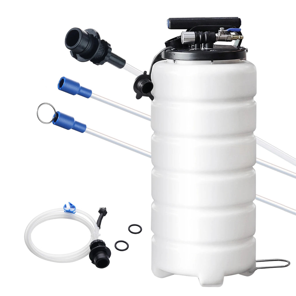 Oljesug, manuell/tryckluftsdriven, 6.5L/15L med Sugslang