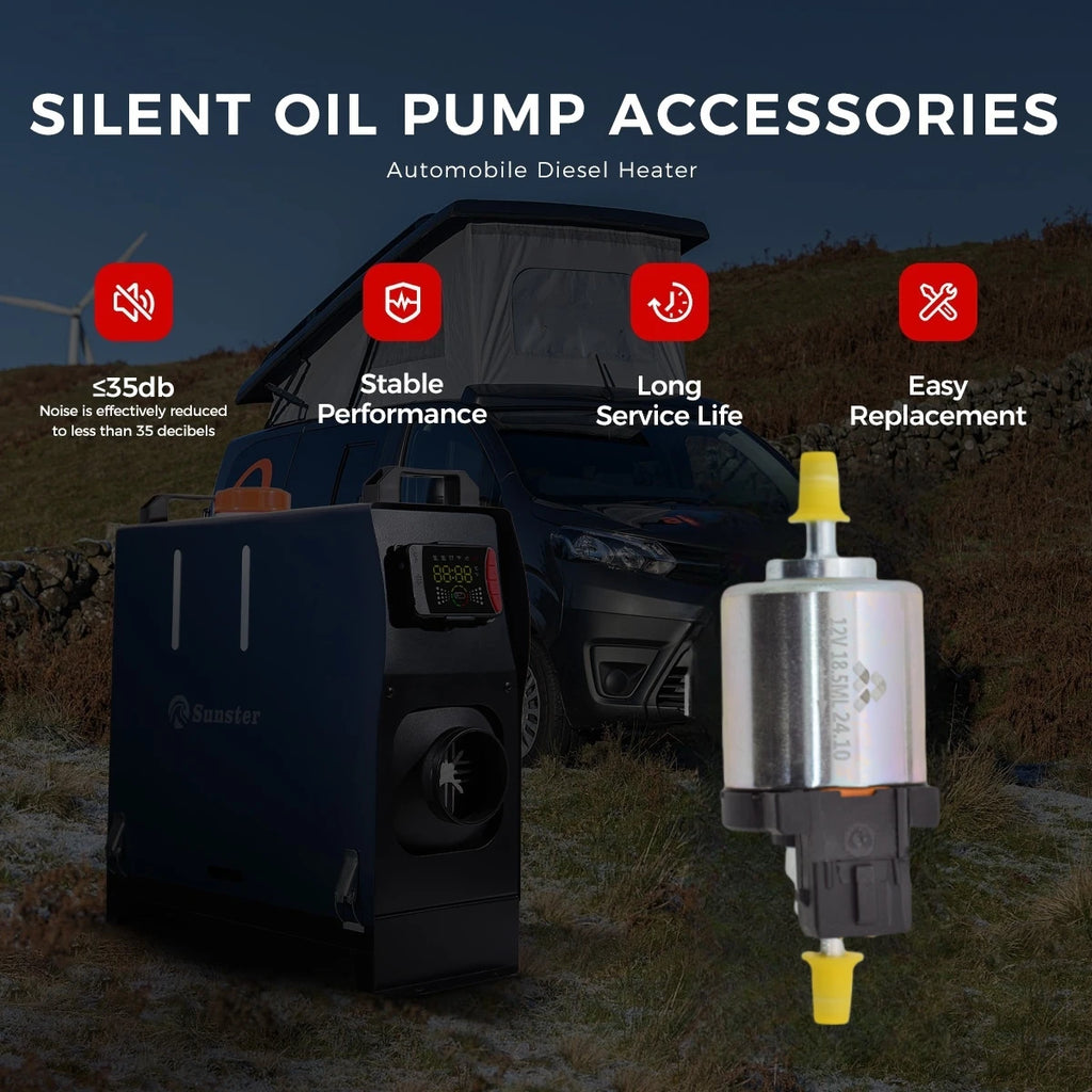 Bränslepump 18,5ml för Dieselvärmare 12V 2KW – Passar Webasto & Eberspächer