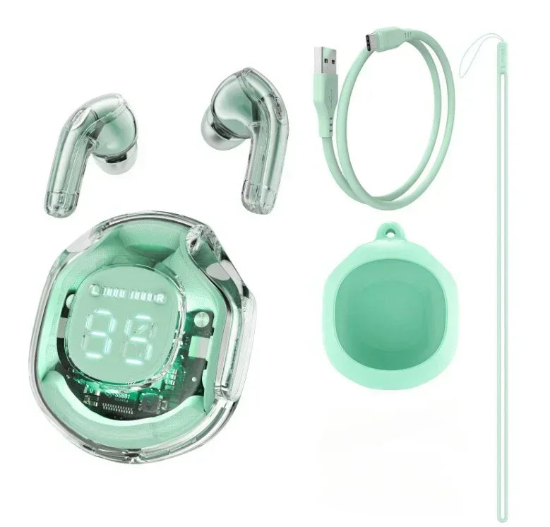 T8 Trådlösa Bluetooth Hörlurar - TWS Earbuds med LED Display och Laddningsetui