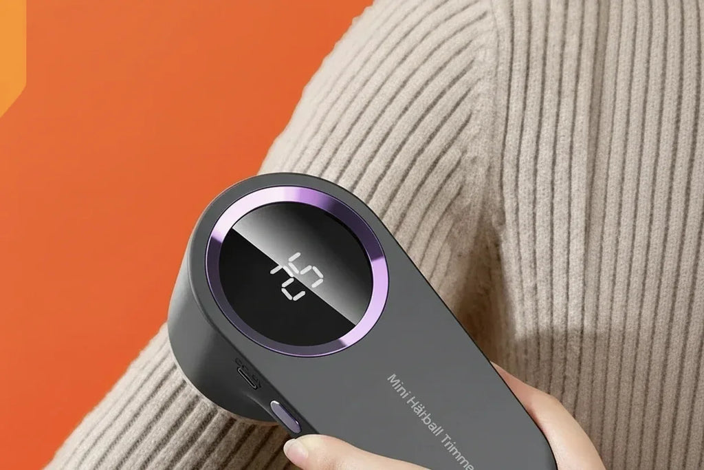 Elektrisk Luddborste med LED-Display - USB-C Laddning