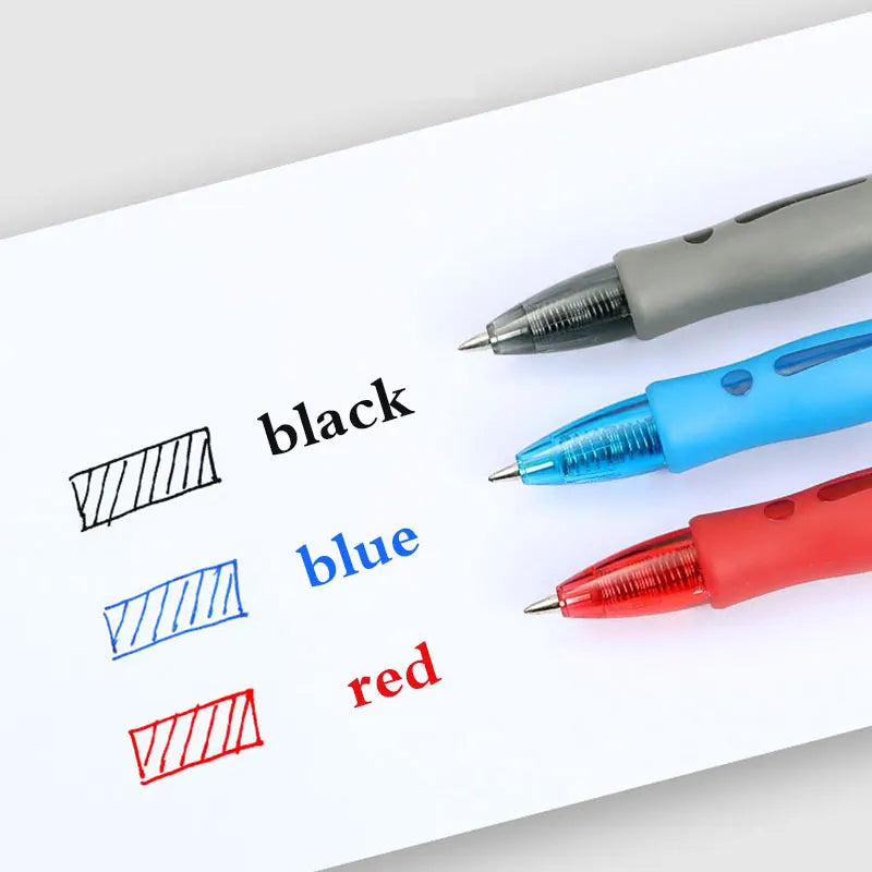 13/30pcs Retractable Gel Pens Set Black/Red/Blue Ink Ballpoint for Writing Refills Office Accessories School Supplies Stationer