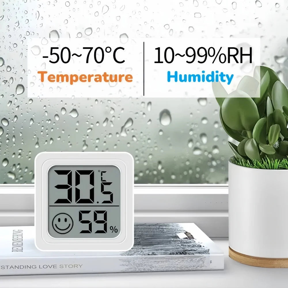 LCD Digital Termometer & Hygrometer med Komfortindikator - Väderstation Inomhus