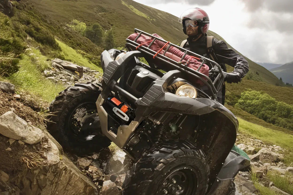 Elektrisk Vinsch 4500lbs ATV/UTV 12V med Syntetisk Rep - Trådlös & Trådbunden Fjärrkontroll IP55