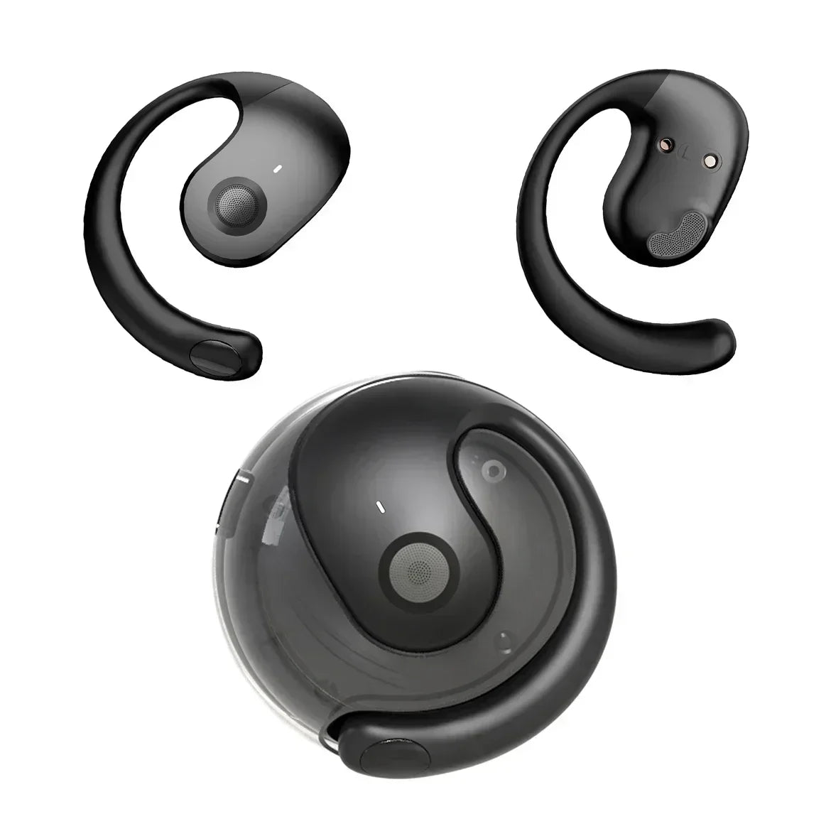 Trådlösa Bluetooth Hörlurar 5.3 - Sport & Gaming Headset med Brusreducering svart