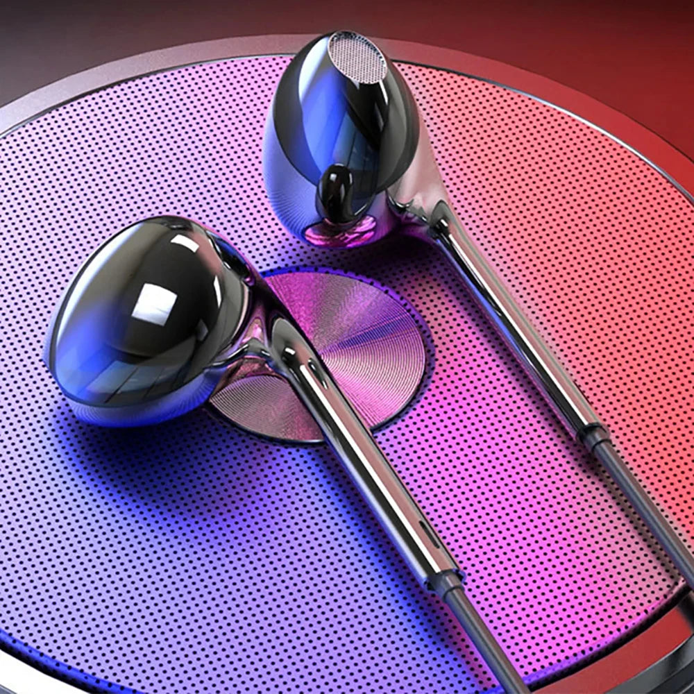Trådbundna USB-C Hörlurar med Mikrofon - Stereo In-Ear Headset för Gaming & Musik