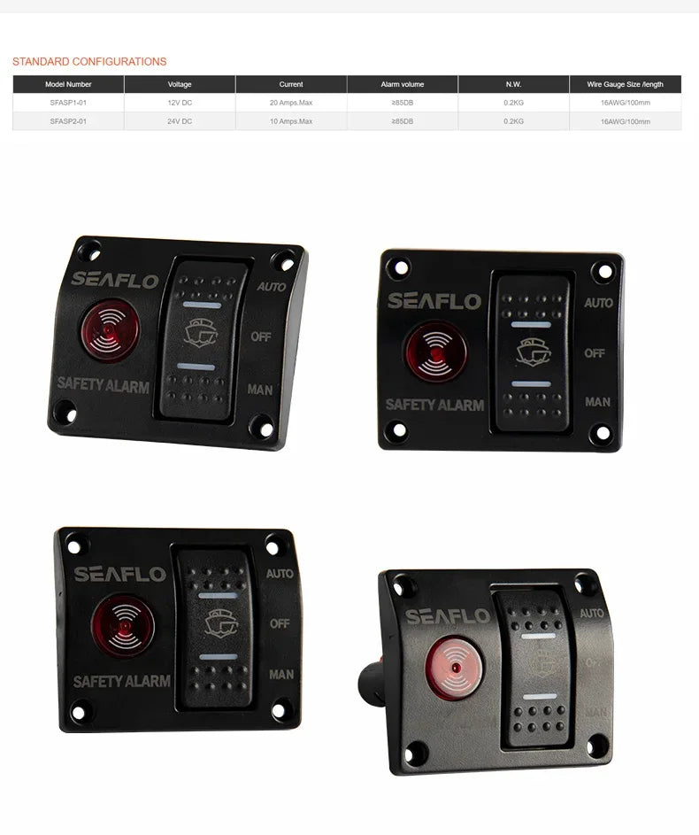 Vattennivåsensor med Automatiskt Larm 24V - Länspump Kontrollsystem